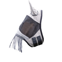 Máscara anti-moscas com franjas HKM Prateado / cinza Prata Máscara anti-moscas com franjas HKM Prateado / cinza Prata