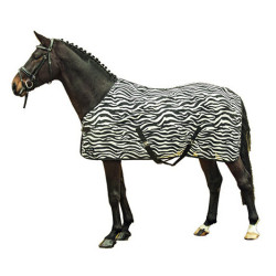 Capa anti-moscas Zebra com alças cruzadas HKM Capa anti-moscas Zebra com alças cruzadas HKM