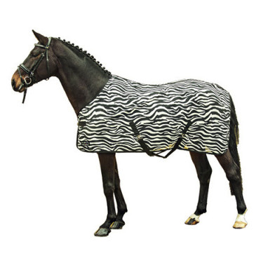 Capa anti-moscas Zebra com alças cruzadas HKM Capa anti-moscas Zebra com alças cruzadas HKM