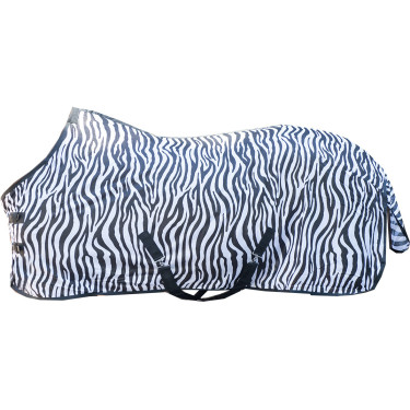 Capa anti-moscas Zebra com alças cruzadas HKM Capa anti-moscas Zebra com alças cruzadas HKM
