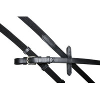 Rendas HKM em couro Preto