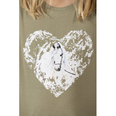 Polo de mangas compridas Horse Spirit HKM Cinza verde Polo de mangas compridas Horse Spirit HKM Cinza verde