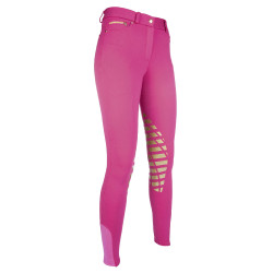 Calça Soft com joelheiras de silicone HKM Calça Soft com joelheiras de silicone HKM