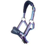 Cabresto Funny Horses HKM Azul escuro, azul, rosa escuro Multicolor