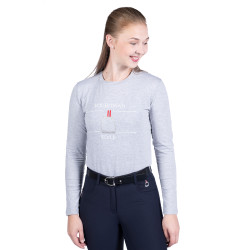 Polo de mangas compridas Equine Sports Style HKM Polo de mangas compridas Equine Sports Style HKM