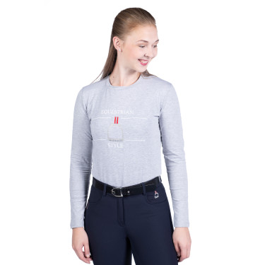 Polo de mangas compridas Equine Sports Style HKM Polo de mangas compridas Equine Sports Style HKM