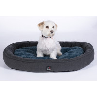 Hondenbed Anam Cara ovaal HKM Azul escuro / petróleo
