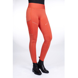 Legging Savona Style com fundo de silicone integral HKM Vermelho Legging Savona Style com fundo de silicone integral HKM Vermelho