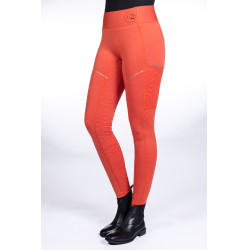 Legging Savona Style com fundo de silicone integral HKM Vermelho Legging Savona Style com fundo de silicone integral HKM Vermelho