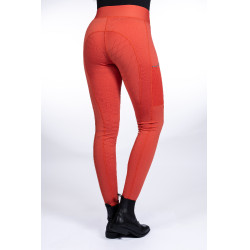 Legging Savona Style com fundo de silicone integral HKM Vermelho Legging Savona Style com fundo de silicone integral HKM Vermelho