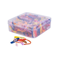Elásticos para trança Soft Colour HKM Multicolor Elásticos para trança Soft Colour HKM Multicolor