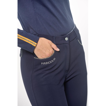 Calça polar de equitação Harcour Jaipur Marinho Calça polar de equitação Harcour Jaipur Marinho