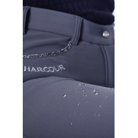 Calça polar de equitação Harcour Jaipur Cinza antracite Cinzento