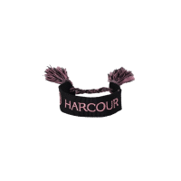 Pulseira Harcour Outubro Rosa Preto / rosa Pulseira Harcour Outubro Rosa Preto / rosa