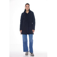 Parka longa Harcour Pich feminina Marinho Azul-marinho