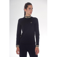 Polo Técnico Harcour Alpha feminino Preto