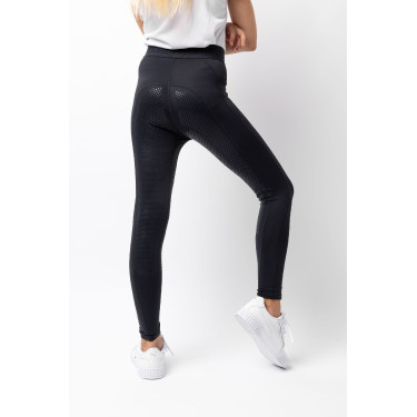 Legging de equitação com grip de silicone completo Madison infantil Horze Azul-marinho escuro