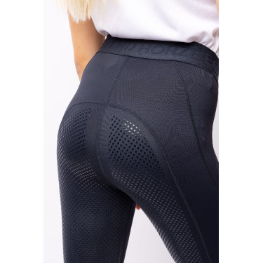 Legging de equitação com grip de silicone completo Madison infantil Horze Azul-marinho escuro