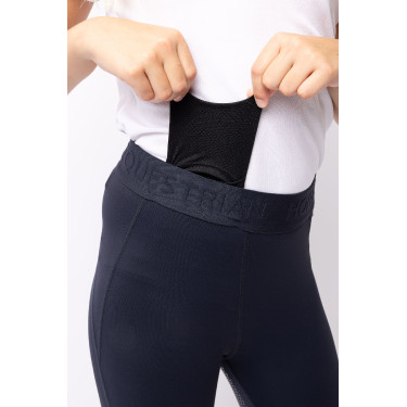 Legging de equitação com grip de silicone completo Madison infantil Horze Azul-marinho escuro