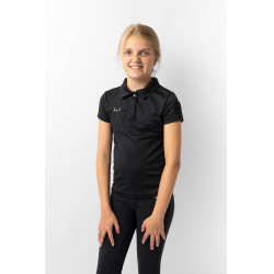 Pólo funcional de mangas curtas Denise infantil Horze Azul-marinho escuro