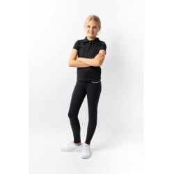 Pólo funcional de mangas curtas Denise infantil Horze Azul-marinho escuro