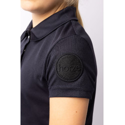 Pólo funcional de mangas curtas Denise infantil Horze Azul-marinho escuro