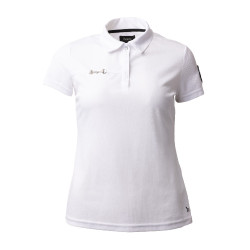 Polo funcional de mangas curtas Denise feminino Horze Branco