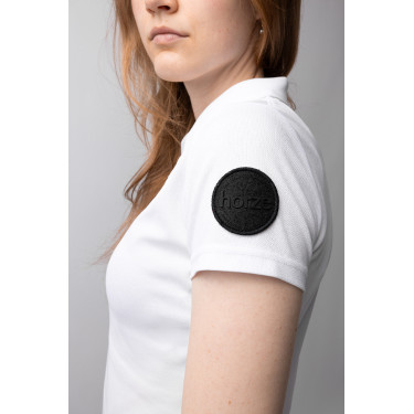 Polo funcional de mangas curtas Denise feminino Horze Branco