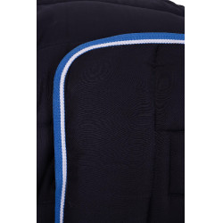 Capa de estábulo com forro Horze Glasgow com cobertura de pescoço 250 g Azul escuro Capa de estábulo com forro Horze Glasgow com cobertura de pescoço 250 g Azul escuro