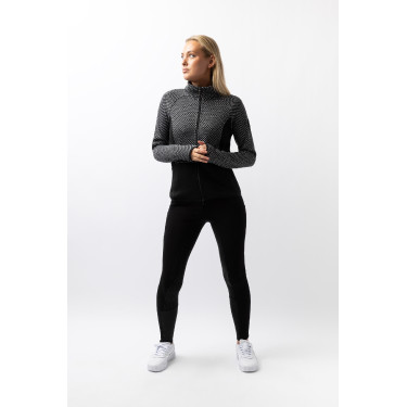 Casaco de fleece Neve Horze Caviar preto