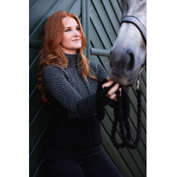 Casaco de fleece Neve Horze Caviar preto