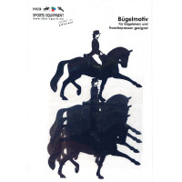 Motivo termocolante dressage HKM Azul-marinho ps filme