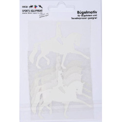 Motivo termocolante dressage HKM Branco