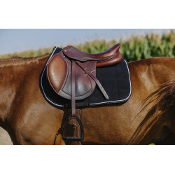 Sela de equitação Riding World em veludo cotelê