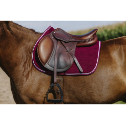 Sela de equitação Riding World em veludo cotelê Bordéus