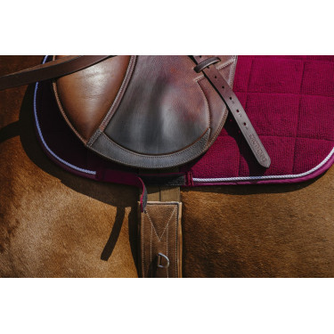 Sela de equitação Riding World em veludo cotelê Bordéus Sela de equitação Riding World em veludo cotelê Bordéus