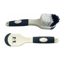 Escova para cascos bicolor T de T Marinho / branco Azul