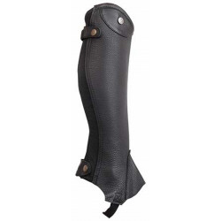 Mini chaps de couro Schubert T de T Preto