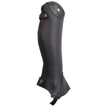 Mini chaps de couro Schubert T de T Preto