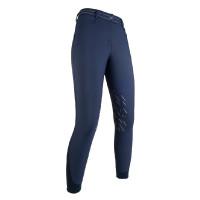 Calça softshell Elegance Style com reforços de silicone HKM Azul escuro