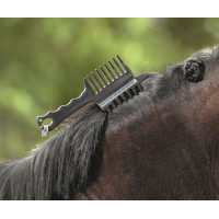 Pente com auxílio para trançar HKM Preto