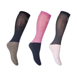Meias HKM Microcotton Colour em pack de 3 Meias HKM Microcotton Colour em pack de 3