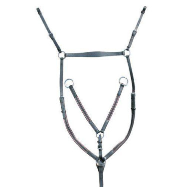 Peitoral com ferragens prateadas HKM Peitoral com ferragens prateadas HKM