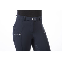 Calça Monaco com fundo de silicone integral HKM Azul escuro Calça Monaco com fundo de silicone integral HKM Azul escuro