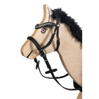 Bridão sem embocadura Funny Horses, para cavalos de madeira HKM Preto Bridão sem embocadura Funny Horses, para cavalos de madeira HKM Preto