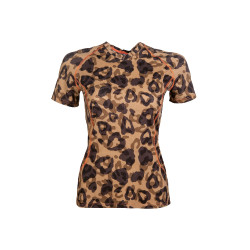 T-shirt Clolour Breeze de mangas curtas HKM Natural Castanho