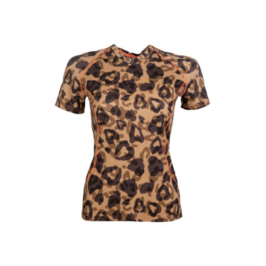 T-shirt Clolour Breeze de mangas curtas HKM Natural Castanho