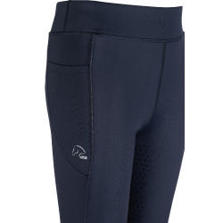 Legging Alice Kids com fundo integral em silicone HKM Azul escuro