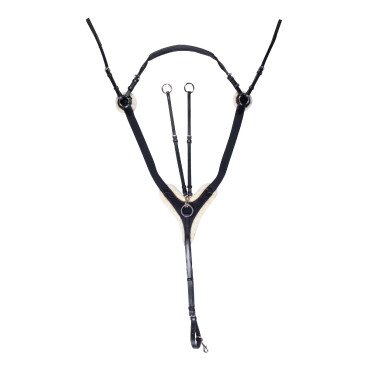 Peitoral Cambridge lã sintética HKM Preto