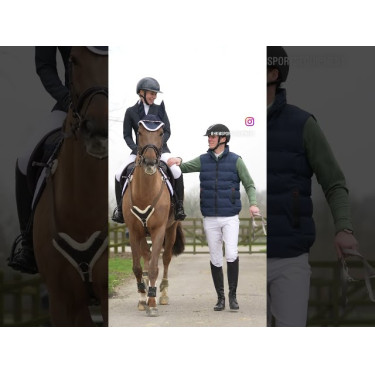 Peitoral Cambridge lã sintética HKM Preto